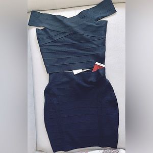 2-piece little black dress.